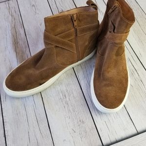 Garnet Hill suede ankle boots